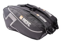Torba na rakiety tenisowe Pacific X Tour 2XL (torba na rakiety, 3 główne komory, komora termiczna) 2025 czarna/chrom 12 sztuk
